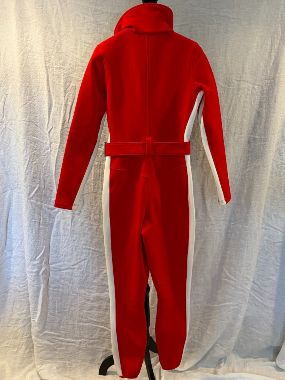 Cordova belted red one-piece ski suit (size S) - Picture 3 of 9